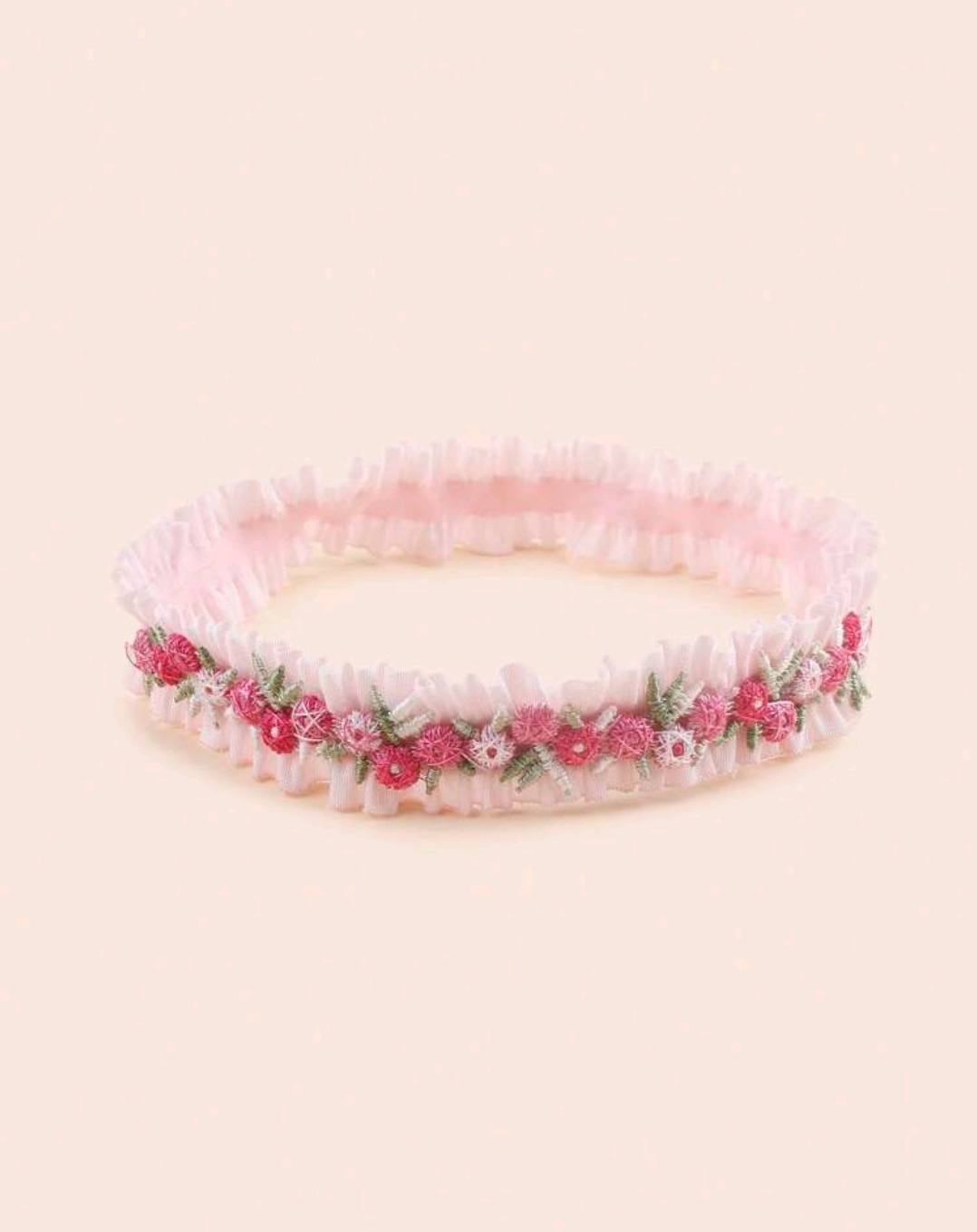 1pc Baby Pink Baby Headband set